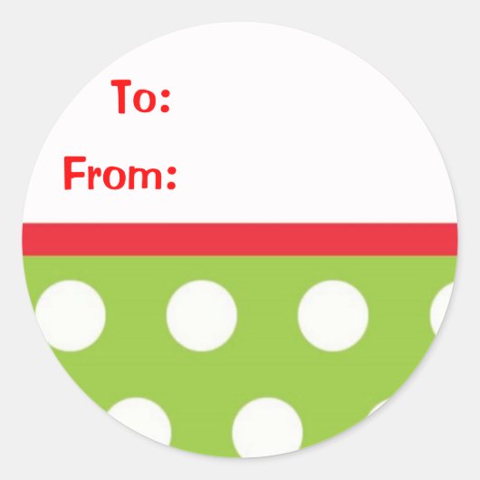 Weihnachtsgeschenke Runder Aufkleber (Vorderseite)