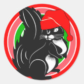 Weihnachtsgeschenke Runder Aufkleber (Vorderseite)