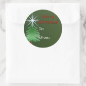 Weihnachtsgeschenke Runder Aufkleber (Tasche)