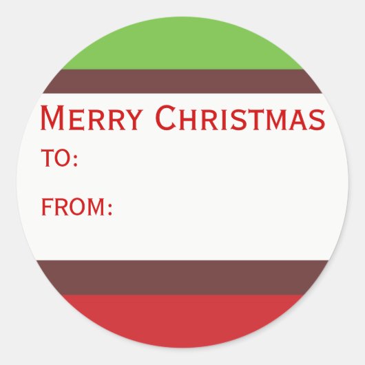 Weihnachtsgeschenke Runder Aufkleber (Vorderseite)
