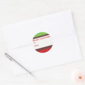 Weihnachtsgeschenke Runder Aufkleber (Umschlag)