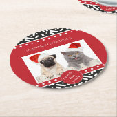 Weihnachtsgeschenke Runder Pappuntersetzer (Angewinkelt)