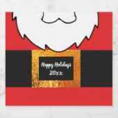 Weihnachtsgeschenke Schaumweinetikett (Einzelnes Label)