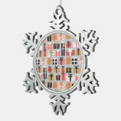 Weihnachtsgeschenke Schneeflocken Zinn-Ornament (Rechts)