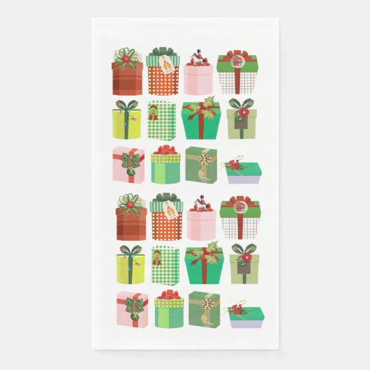 Weihnachtsgeschenke Serviette (Vorderseite)