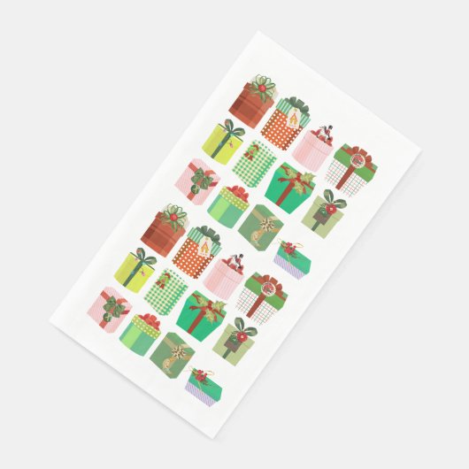 Weihnachtsgeschenke Serviette (Ecke)