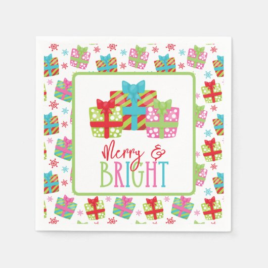 Weihnachtsgeschenke Serviette (Vorderseite)