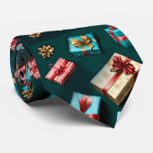 Weihnachtsgeschenke Stilvolle Wrap Gold Blue Red Krawatte (Gerollt)