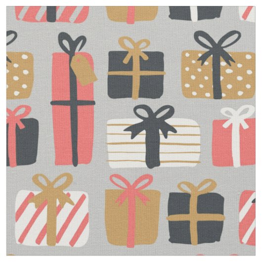 Weihnachtsgeschenke Stoff (Nahaufnahme)