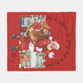 Weihnachtsgeschenke T-Shirt lustig Fleecedecke (Vorderseite (Horizontal))