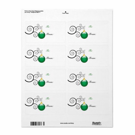 Weihnachtsgeschenke Tags (Vorne)