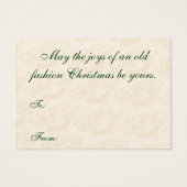 Weihnachtsgeschenke Tags (Rückseite)