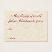 Weihnachtsgeschenke Tags (Rückseite)