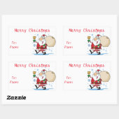 Weihnachtsgeschenke Tags/Aufkleber/Weihnachtsgesch Rechteckiger Aufkleber (Blatt)