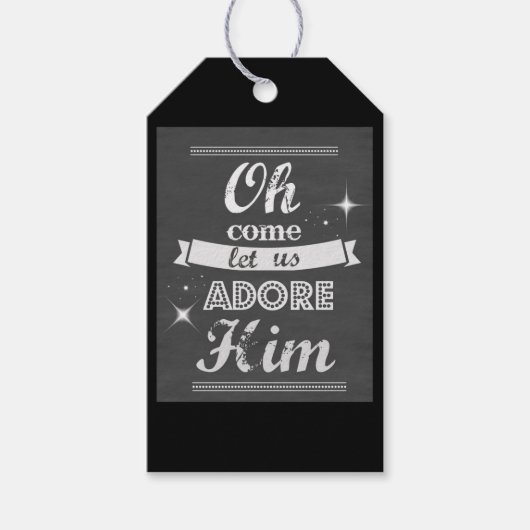 Weihnachtsgeschenke Tags/Chalk Board Art Geschenkanhänger (Vorderseite)
