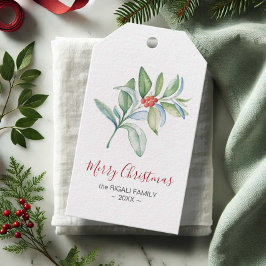 Weihnachtsgeschenke Tags Elegante Einfache Wasserf Geschenkanhänger