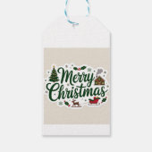 Weihnachtsgeschenke Tags - Feierliche Wraping Tags Geschenkanhänger (Rückseite)