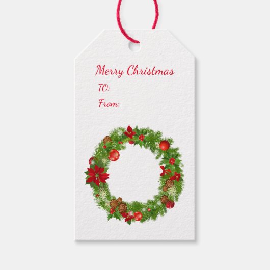 Weihnachtsgeschenke Tags Geschenkanhänger (Vorderseite)