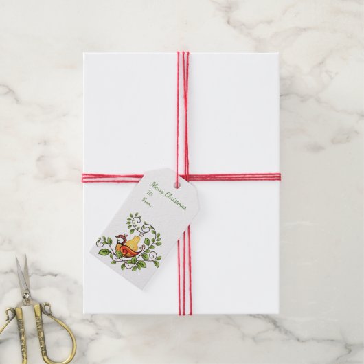 Weihnachtsgeschenke Tags Geschenkanhänger (Mit Garn)