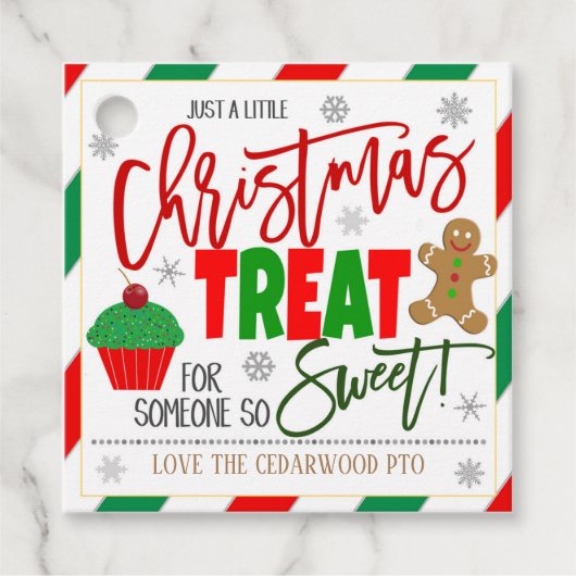 Weihnachtsgeschenke Tags Geschenkanhänger (Vorderseite)