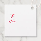 Weihnachtsgeschenke Tags Geschenkanhänger (Rückseite)