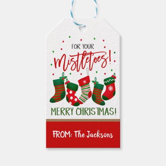 Weihnachtsgeschenke Tags Geschenkanhänger (Vorderseite)