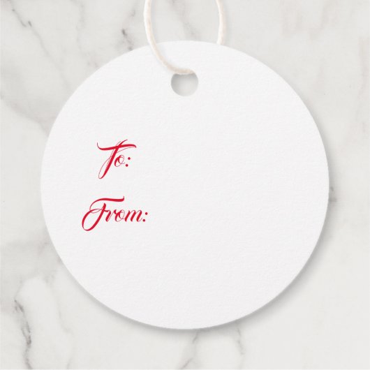 Weihnachtsgeschenke Tags Geschenkanhänger (Rückseite)