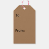 Weihnachtsgeschenke Tags Gold Engel Geschenkanhänger (Rückseite)