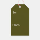 Weihnachtsgeschenke Tags Gold Engel Geschenkanhänger (Rückseite)