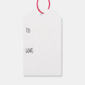 Weihnachtsgeschenke Tags Happy Moo Year Geschenkanhänger (Rückseite)