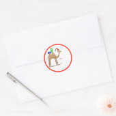 Weihnachtsgeschenke Tags: Kamel Runder Aufkleber (Umschlag)