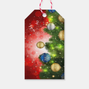 Weihnachtsgeschenke Tags/Ornamente, Ribbons und Ki Geschenkanhänger