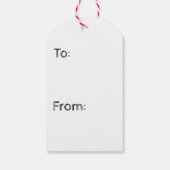 Weihnachtsgeschenke Tags Rote Paprikaschoten Geschenkanhänger (Rückseite)