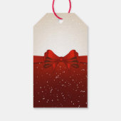 Weihnachtsgeschenke Tags/Rotes Band Geschenkanhänger (Rückseite)