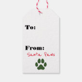 Weihnachtsgeschenke Tags - Rottweiler - Hundeschen Geschenkanhänger (Rückseite)