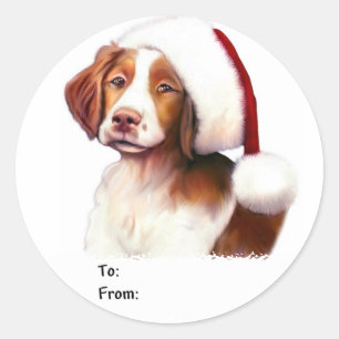 Weihnachtsgeschenke Tags Runder Aufkleber