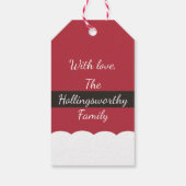 Weihnachtsgeschenke Tags | Santa Claus Anzug Geschenkanhänger (Rückseite)