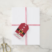 Weihnachtsgeschenke Tags | Santa Claus Anzug Geschenkanhänger (Mit Garn)