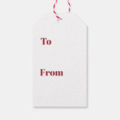Weihnachtsgeschenke Tags - Santa Geschenkanhänger (Rückseite)