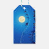 Weihnachtsgeschenke Tags/Santa und Sleigh Geschenkanhänger (Rückseite)