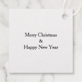 Weihnachtsgeschenke Tags, Weihnachtsbaum-Tag Geschenkanhänger (Rückseite)