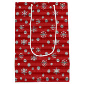 Weihnachtsgeschenke Taschen Afrikanischer Santa Ba Mittlere Geschenktüte (Rückseite)