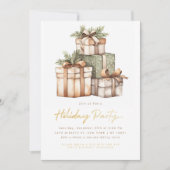 Weihnachtsgeschenke tauschen White Elephant Party Einladung (Vorderseite)