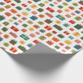 Weihnachtsgeschenke und bunte Geschenkverpackungen Geschenkpapier (Ecke)