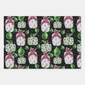 Weihnachtsgeschenke und -dekorationen in Aquarelle Geschenkpapier Set (Vorderseite)