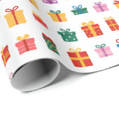 Weihnachtsgeschenke und Geschenke Farbige Verpacku Geschenkpapier (Rolleneckpunkt)