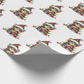 Weihnachtsgeschenke und Haustiere Geschenkpapier (Ecke)