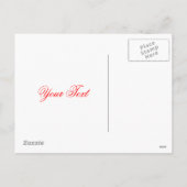 Weihnachtsgeschenke und Ornamente Feiertagspostkarte (Rückseite)