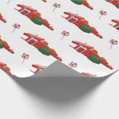 Weihnachtsgeschenke und Pfefferminze Geschenkpapier (Ecke)