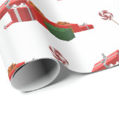 Weihnachtsgeschenke und Pfefferminze Geschenkpapier (Rolleneckpunkt)